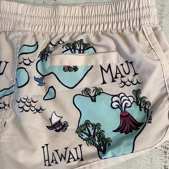 Heather Brown Hawaii Island Hopper Boardies Board Surf Shorts - Picture 6 of 10